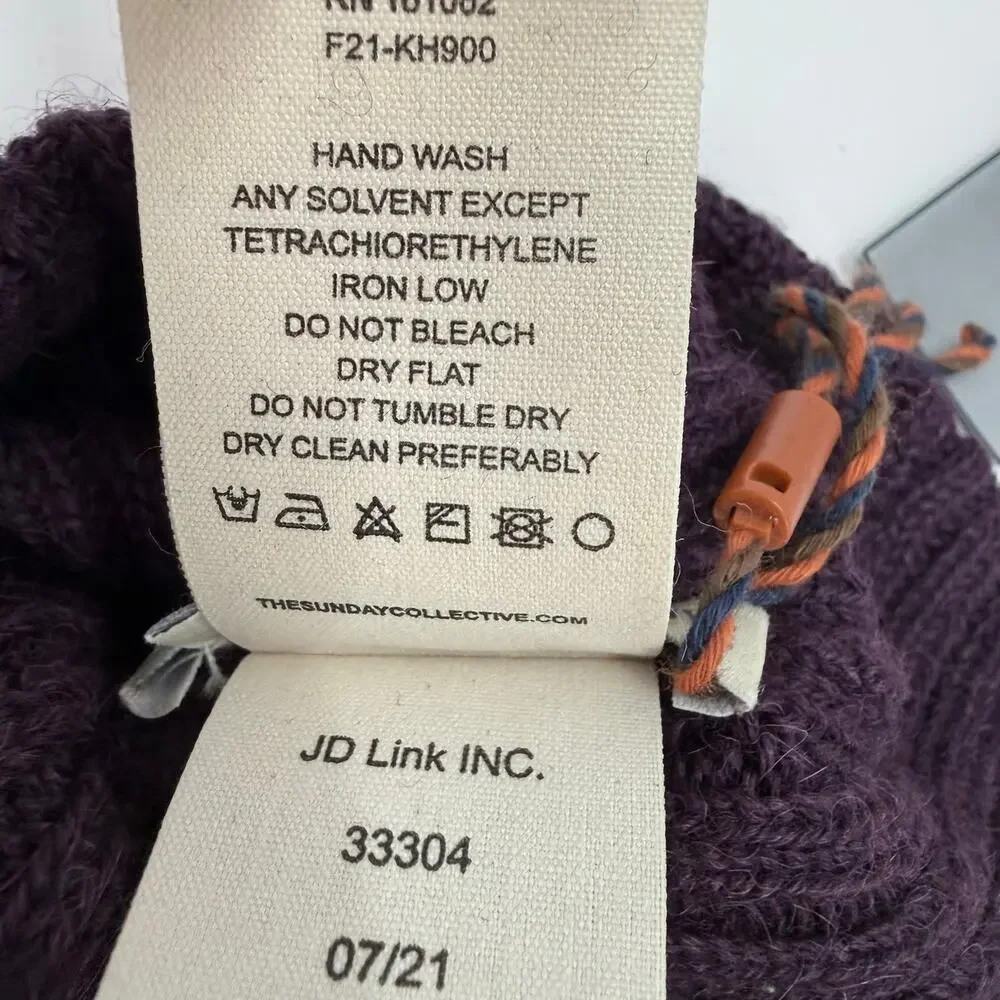 The Sunday Collective Beanie Hat One Size Toddler/Kids Unisex 100% Alpaca NWT
